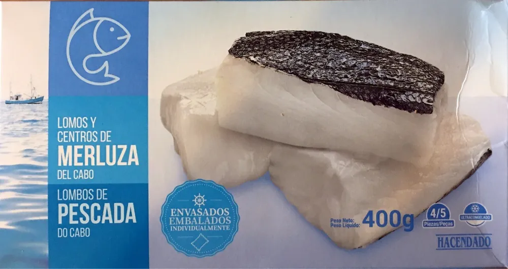 Lomos y centros de merluza del cabo