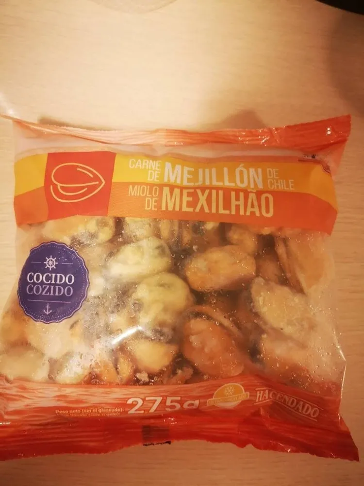 Mejillón de Chile cocido