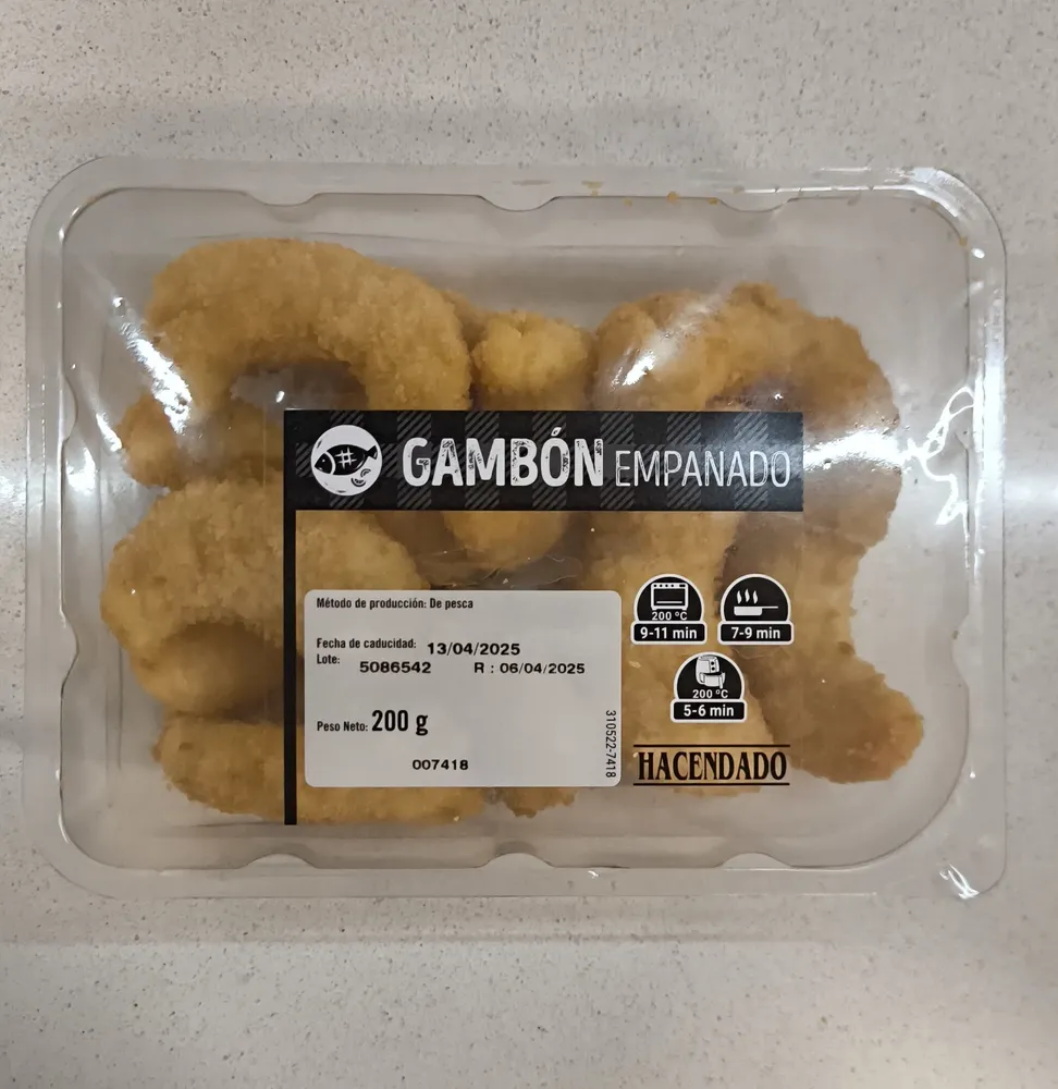 Gambon empanado