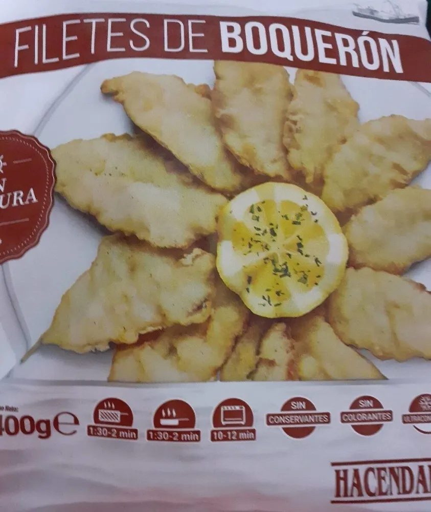 Filetes de boquerón en tempura