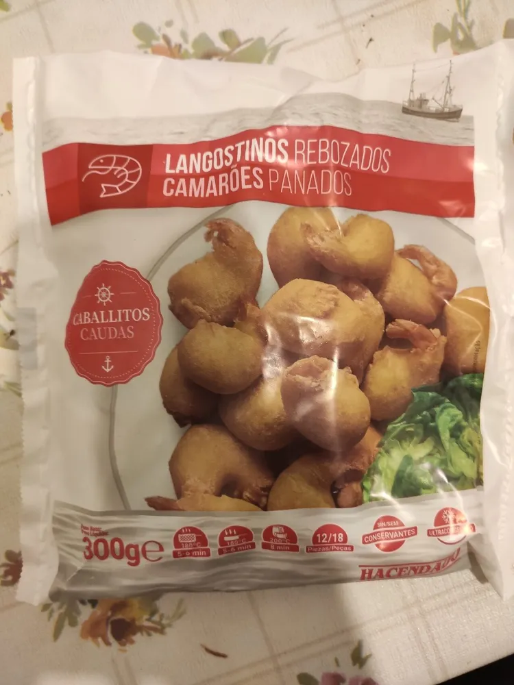 Langostinos rebozados