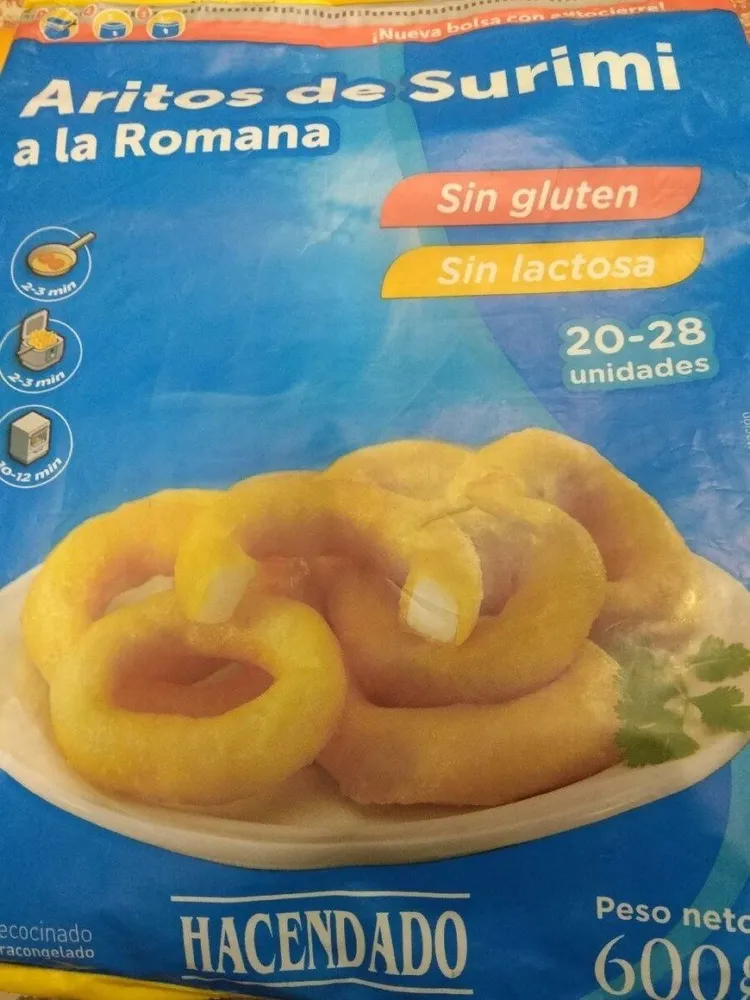 Aritos de surimi a la romana
