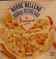 Pizza de frankfurt borde relleno