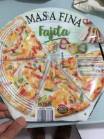 Pizza masa fina fajita