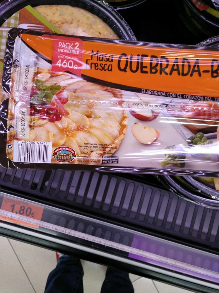 Masa fresca quebrada brisa