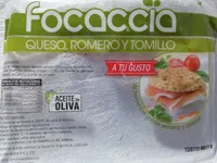 Focaccia de queso, romero y tomillo