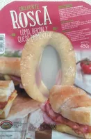 Crujiente rosca de lomo, bacon y queso emmental