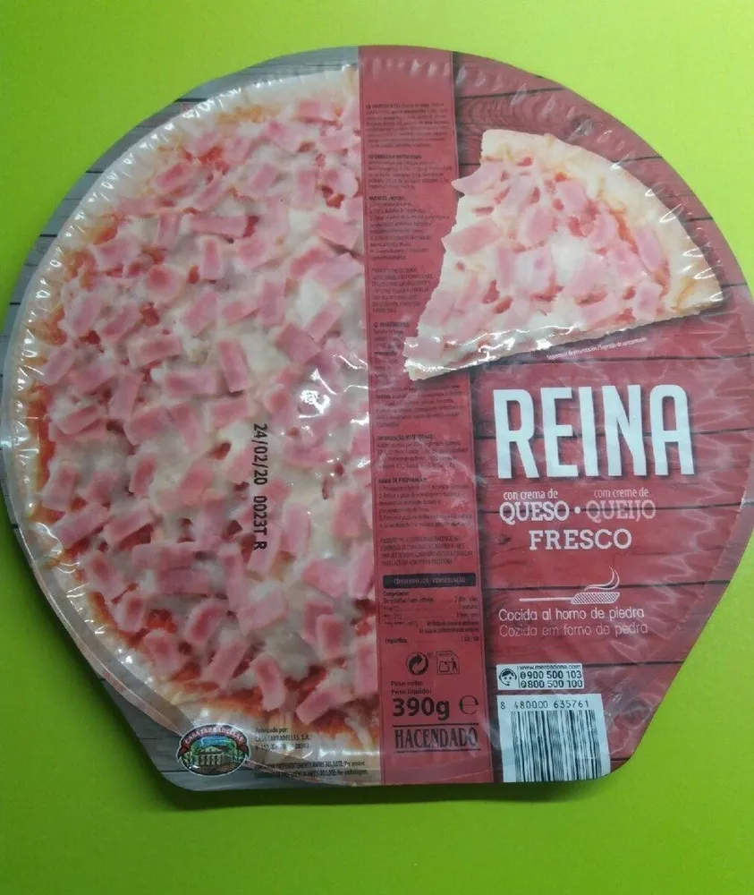Pizza Reina crema queso