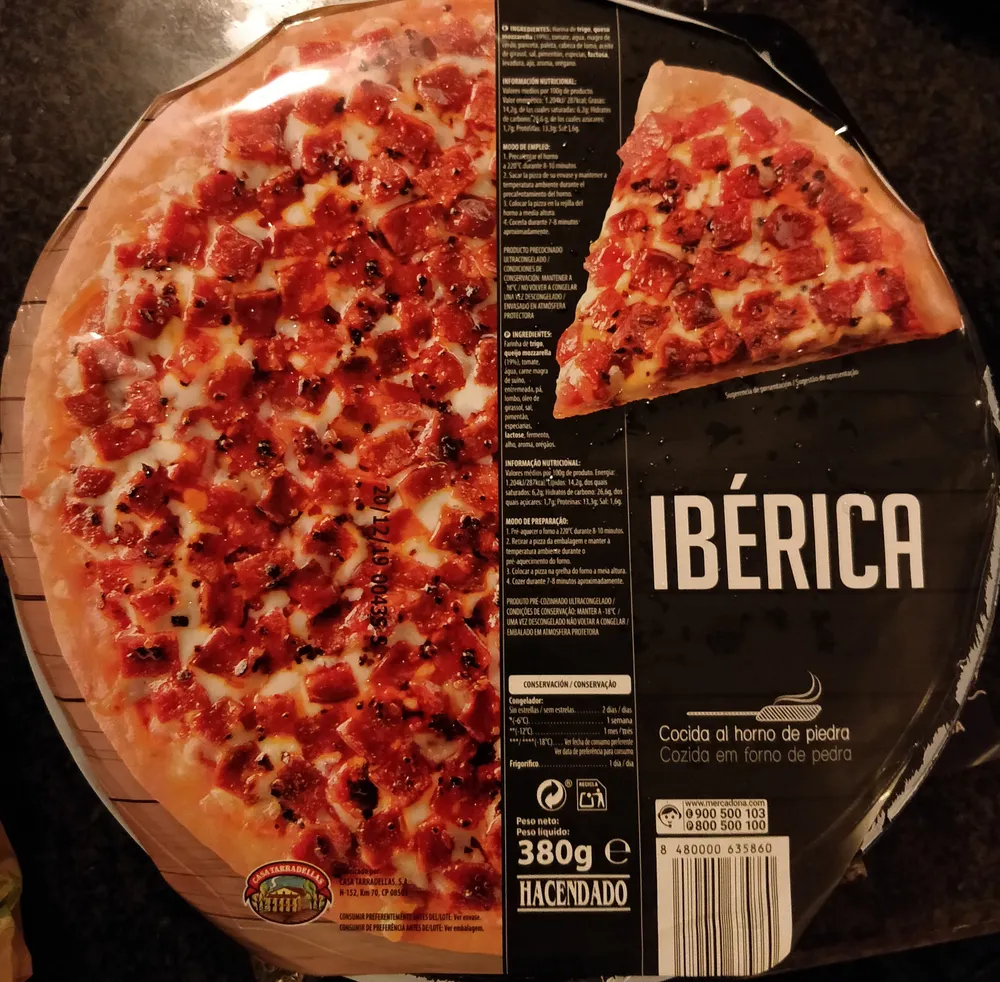 Pizza ibérica