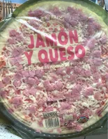 Pizza jamón y queso