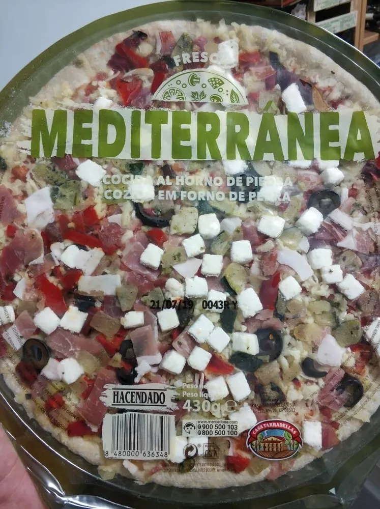 Pizza mediterránea