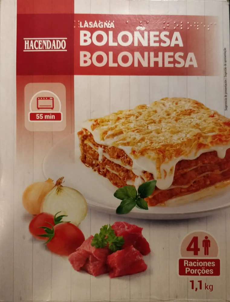 Lasaña Boloñesa