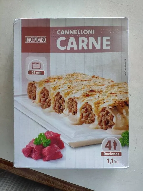 Canelones de carne