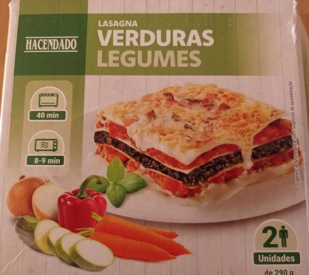 Lasaña de verduras