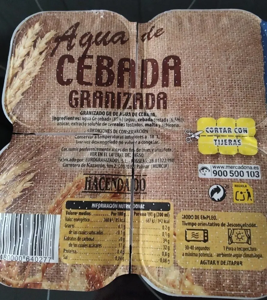 Granizado de cebada