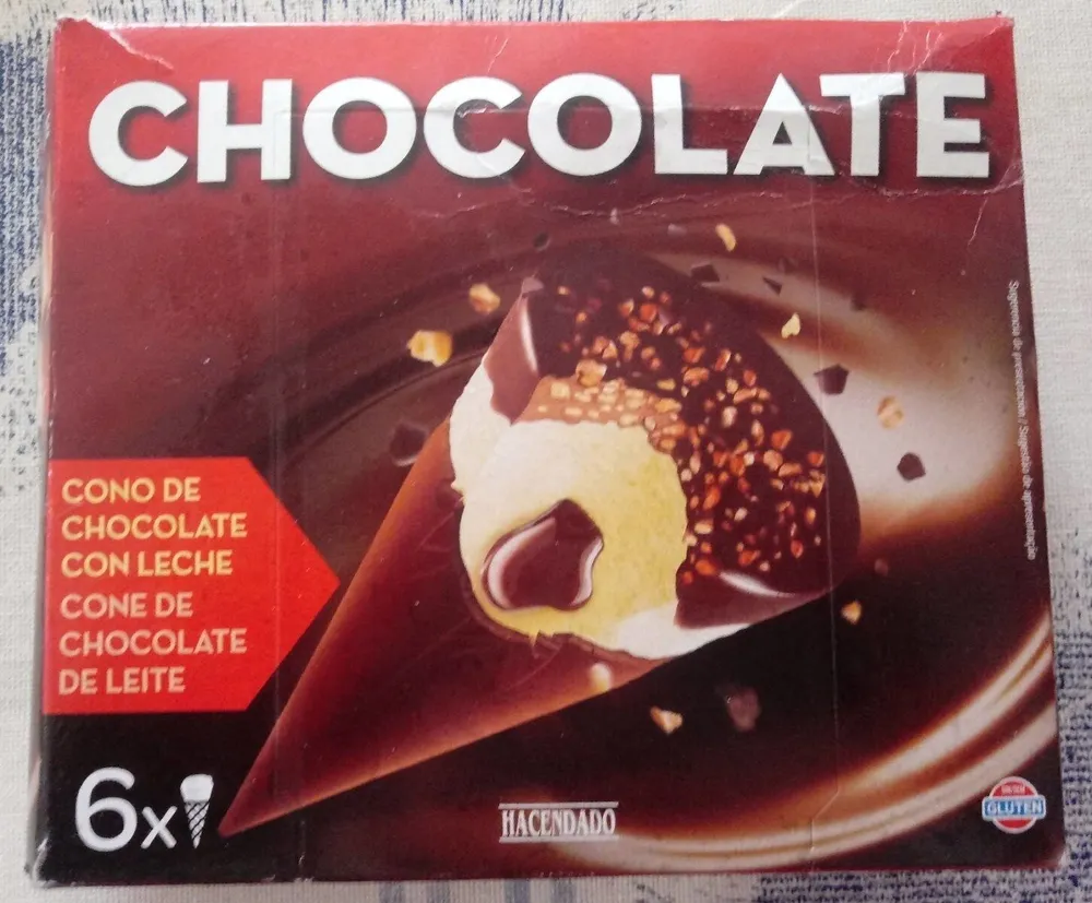 Cono de chocolate con leche