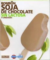 Polos de soja con chocolate