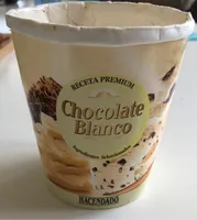 Helado de chocolate blanco