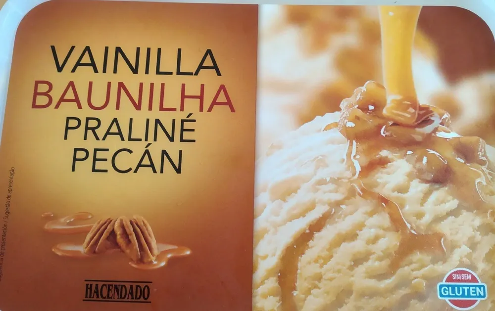 Vainilla praliné pecán sin gluten