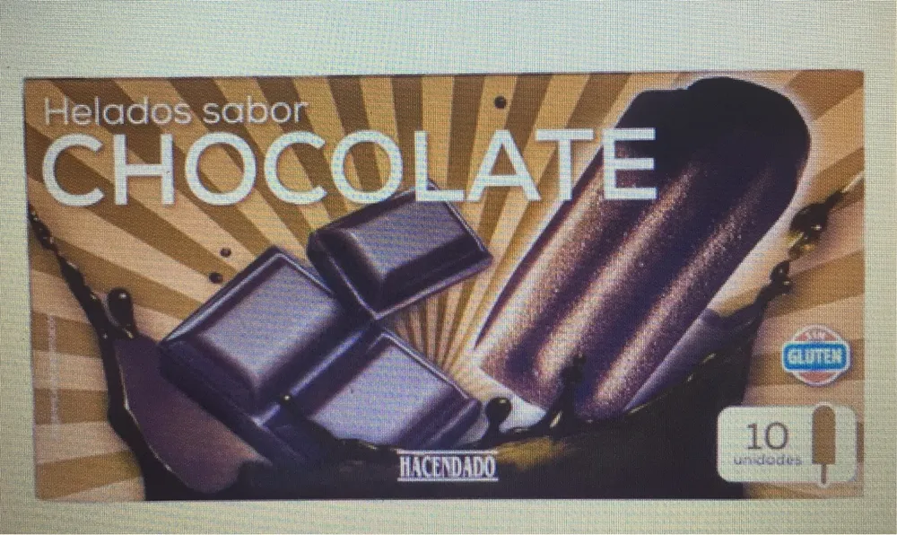 Helado sabor chocolate
