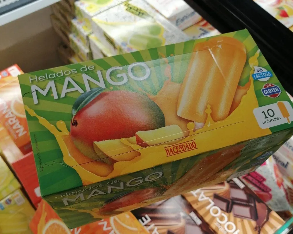 Helados de mango