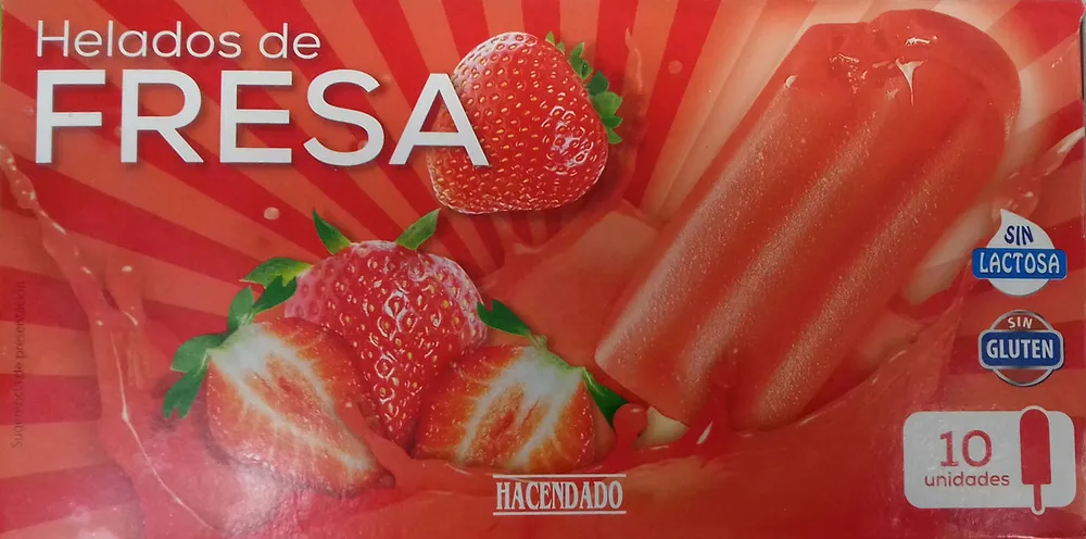 Helados de Fresa