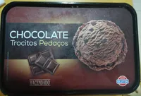 Helado de chocolate trocitos