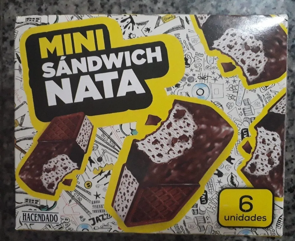 Mini sándwich de nata