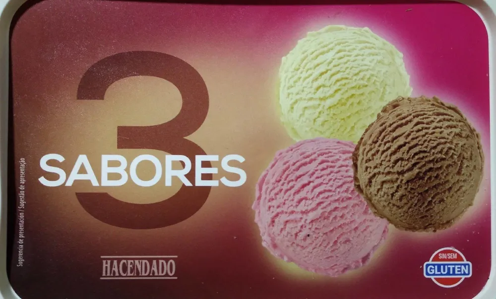 Helado 3 sabores