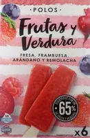 Polos fresa, frambuesa, arándano y remolacha