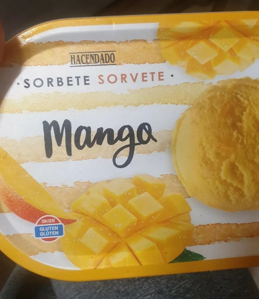 Sorbete de mango
