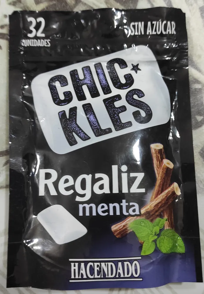 Chicles regaliz y menta