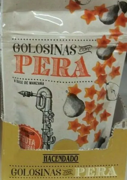 Golosinas con pera