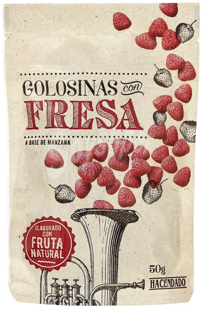 Golosinas con fresa