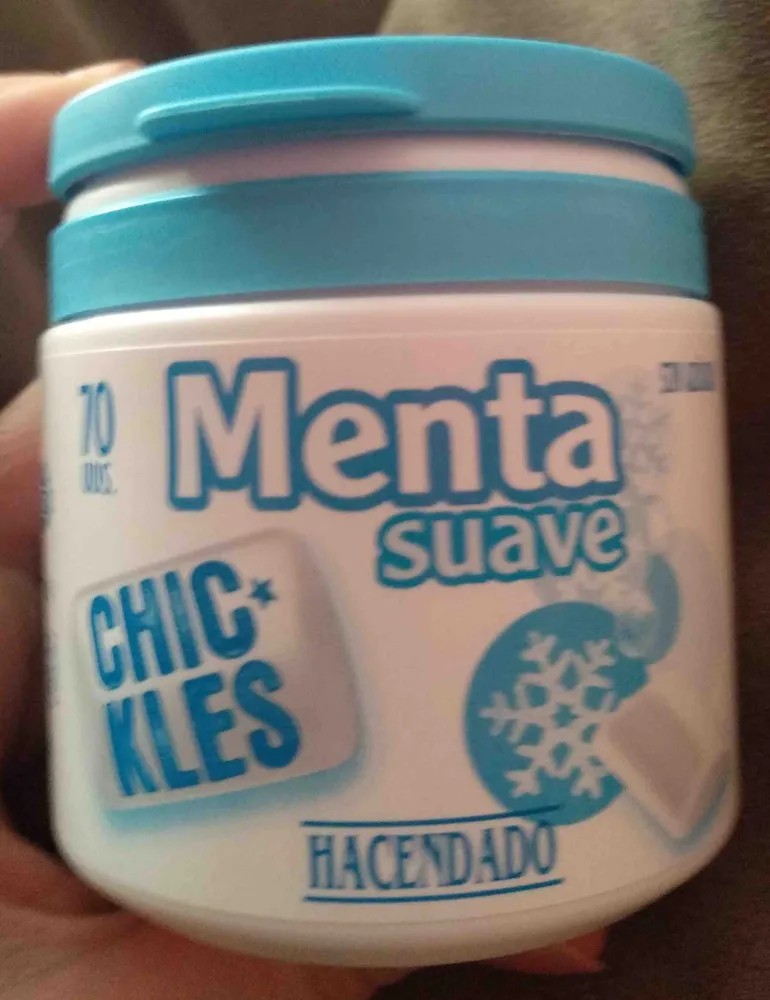 Chicles de menta suave