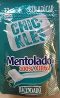 Chic*kles mentolado 100% xilitol
