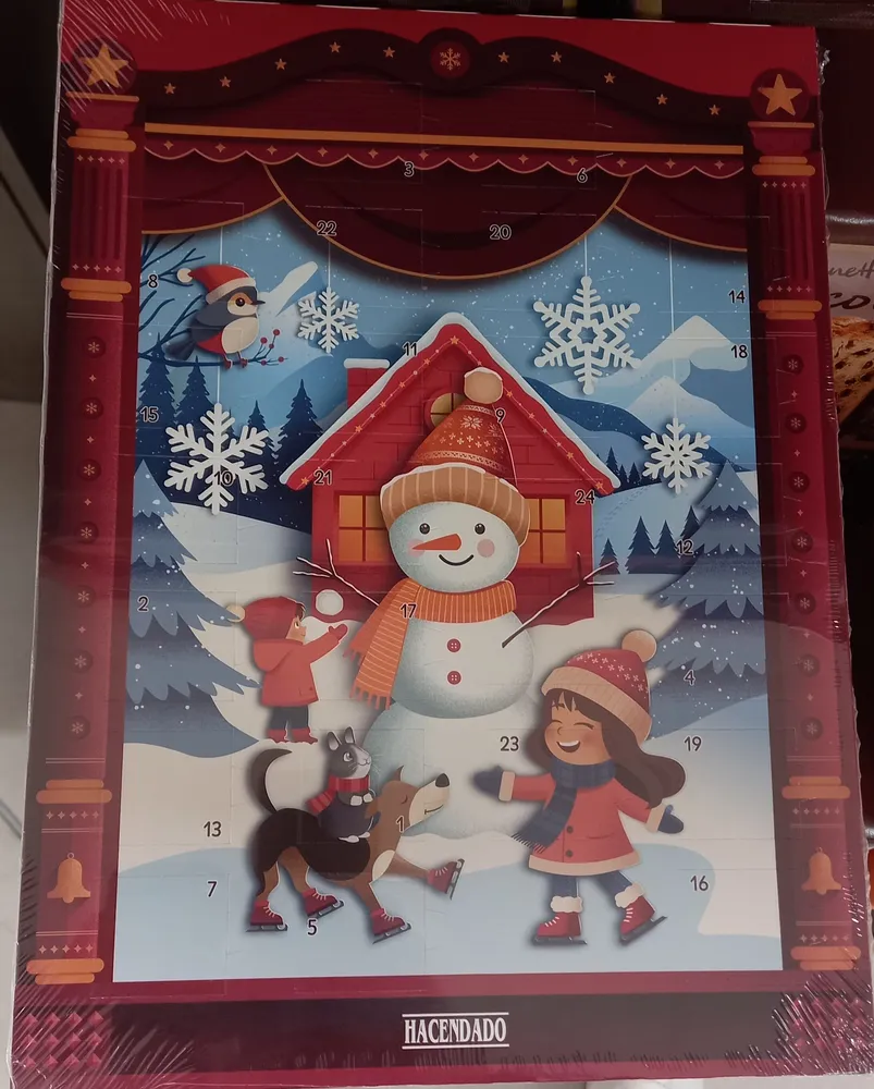 Calendario de adviento chocolate con leche