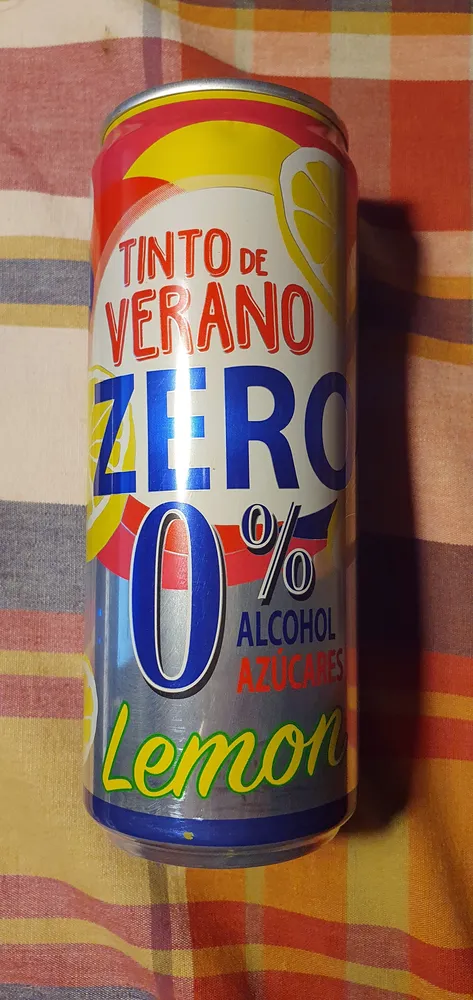 Tinto de verano 0% sabor lemon
