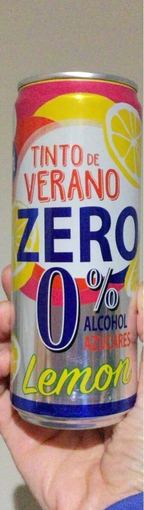 Tinto de verano 0% sabor lemon