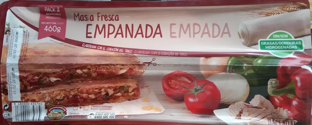 Masa fresca empanada