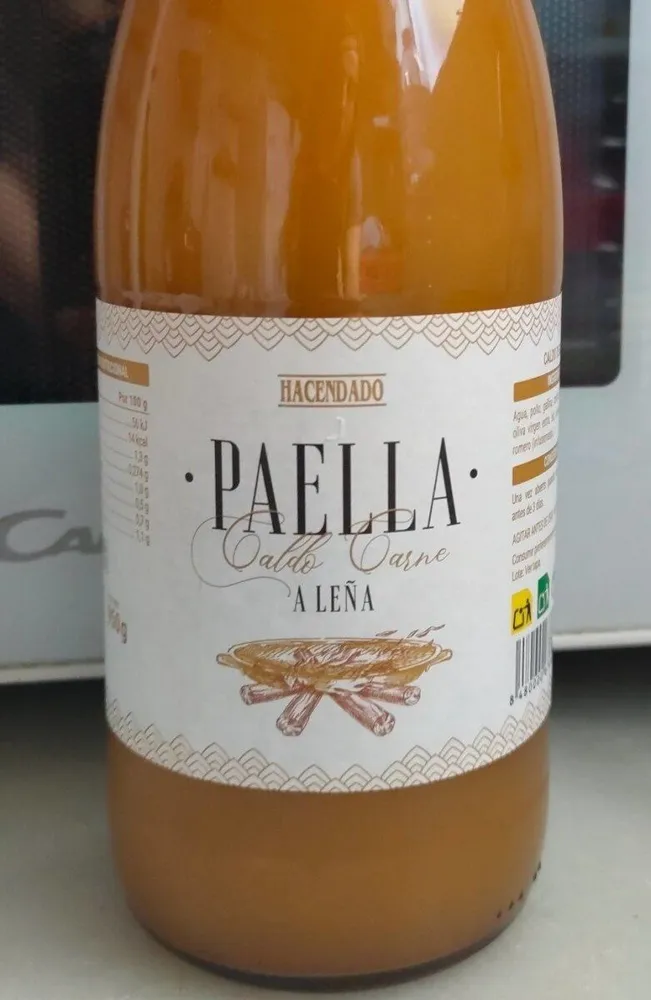 Paella Caldo Carne a Leña