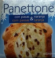 Panettone con pasas y naranja