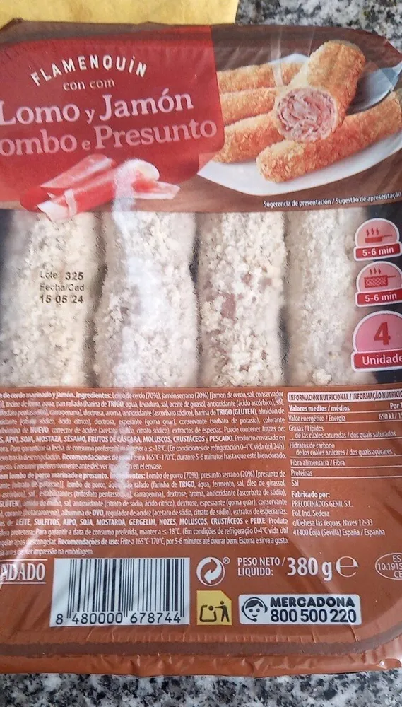 Flamenquín con lomo y jamón