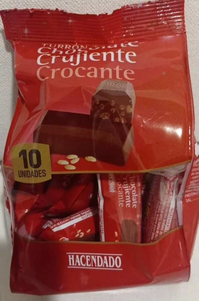Turrón chocolate crujiente
