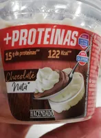 Postre proteínas chocolate nata