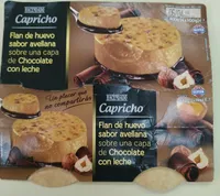 Flan de huevo sabor avellana