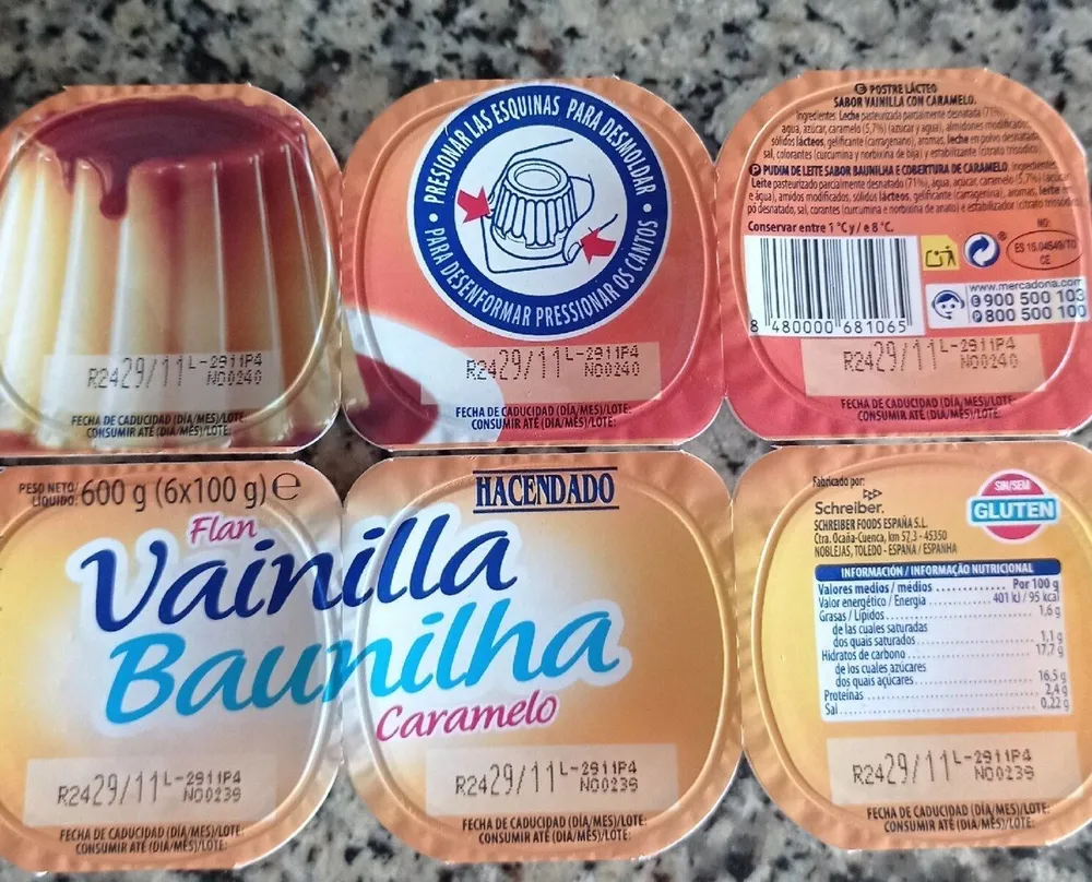 Flan de vainilla