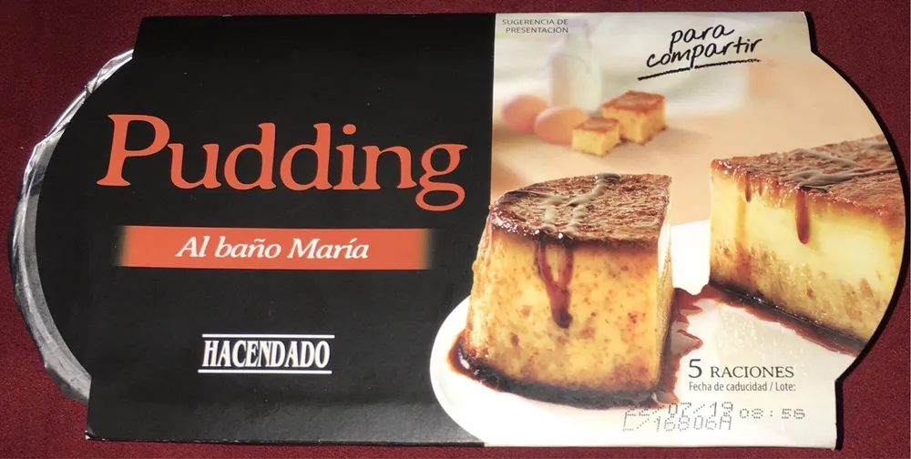 Pudding al baño maría