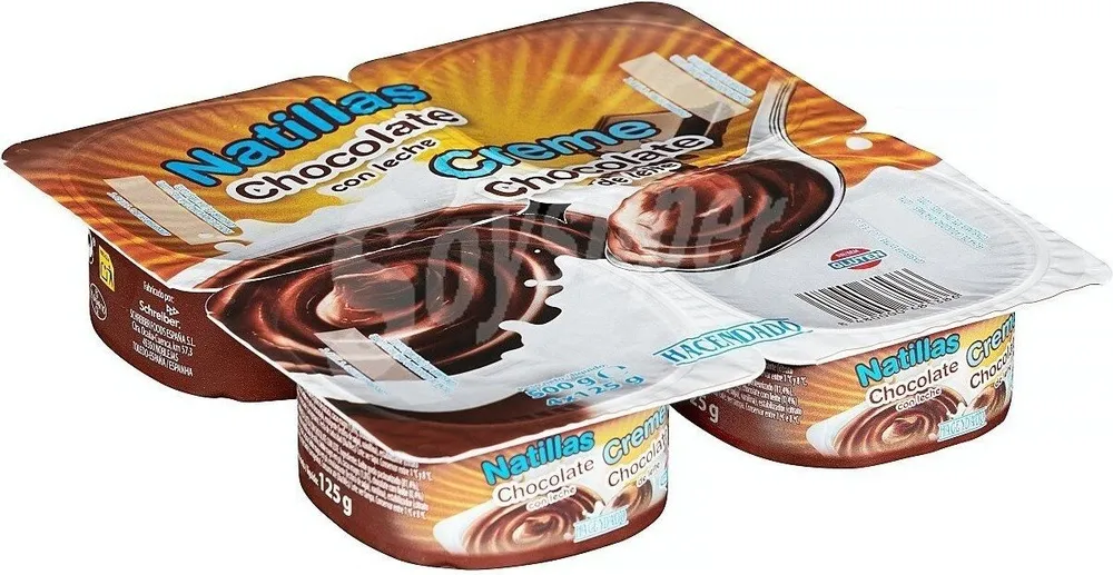 Natillas sabor chocolate