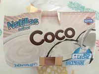 Natillas sabor coco
